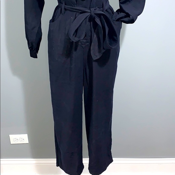 NWT long sleeve crop utility jumpsuit - Picture 3 of 4